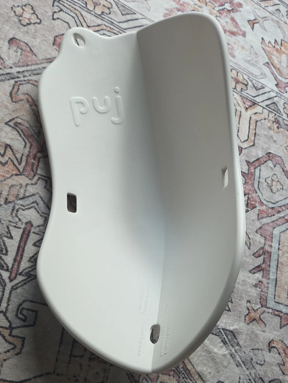 PUJ White Infant Bath Support - White Baby Bath Seat